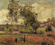 Strong Winds, Pontoise - Camille Pissarro