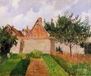Garden at Eragny (study) - Camille Pissarro