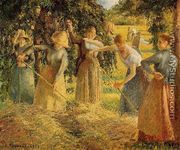 Harvest at Eragny - Camille Pissarro