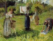 Laundresses at Eragny - Camille Pissarro