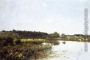 The Banks of the Touques II - Eugène Boudin