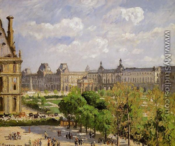 Place du Carrousel, the Tuileries Gardens - Camille Pissarro