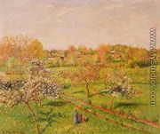 Morning, Flowering Apple Trees, Eragny - Camille Pissarro