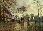 The Stagecoach at Louveciennes - Camille Pissarro