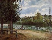 Banks of the Oise in Pontoise - Camille Pissarro