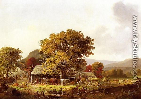 cider making in the country - George Henry Durrie