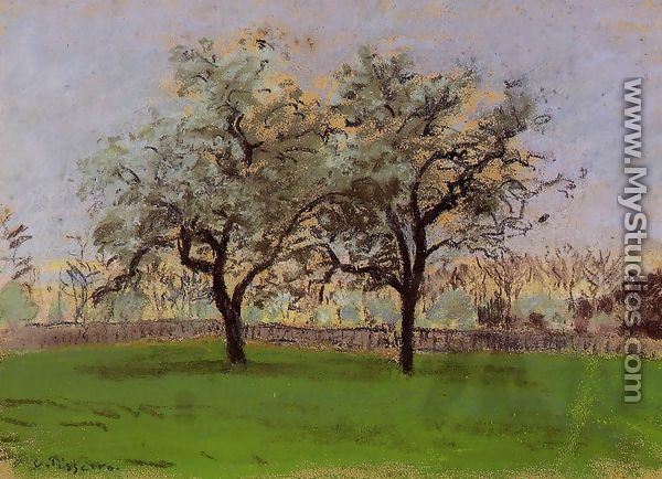 Apples Trees at Pontoise - Camille Pissarro