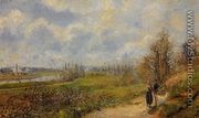 The Pathway at Le Chou, Pontoise - Camille Pissarro