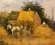 The Hay Wagon, Montfoucault - Camille Pissarro