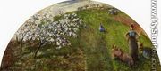 Springtime: Peasants in a Field - Camille Pissarro