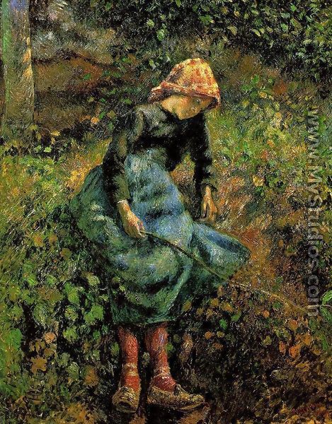 The Shepherdess - Camille Pissarro