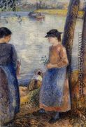 By the Water - Camille Pissarro