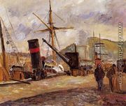 Steamboats - Camille Pissarro