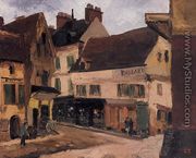 A Square in La Roche-Guyon - Camille Pissarro