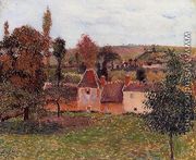 Farm at Basincourt - Camille Pissarro