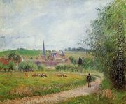 View of Eragny - Camille Pissarro