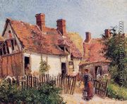 Old Houses at Eragny - Camille Pissarro