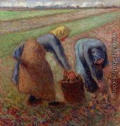 Potato Harvest - Camille Pissarro