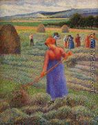 Haymakers at Eragny - Camille Pissarro