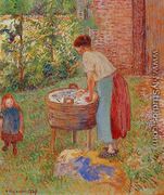 Washerwoman, Eragny - Camille Pissarro