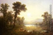 Lake Scene in the Mountains - Asher Brown Durand