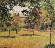 The Barn, Morning, Eragny - Camille Pissarro