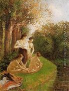 Bathers I - Camille Pissarro