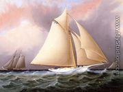 Yacht under Full Sail - James E. Buttersworth