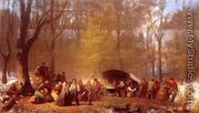 Sugaring Off at the Camp, Fryeburg, Maine - Eastman Johnson