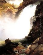 Landscape with Waterfall - Thomas Moran