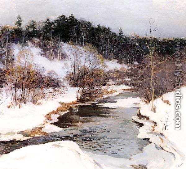 The Frozen Pool, March - Willard Leroy Metcalf