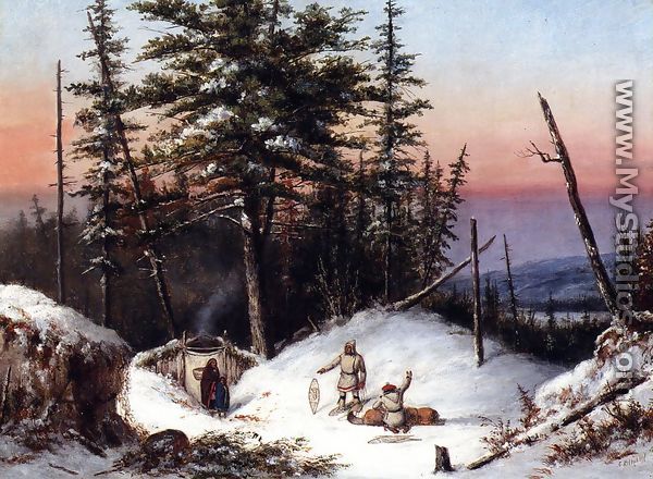 Trappers on the Frontier - Cornelius David  Krieghoff