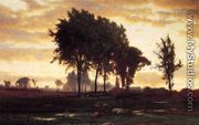 Landscape-sunset - George Inness
