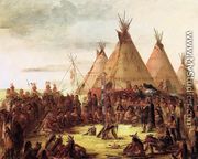 Sioux War Council - George Catlin