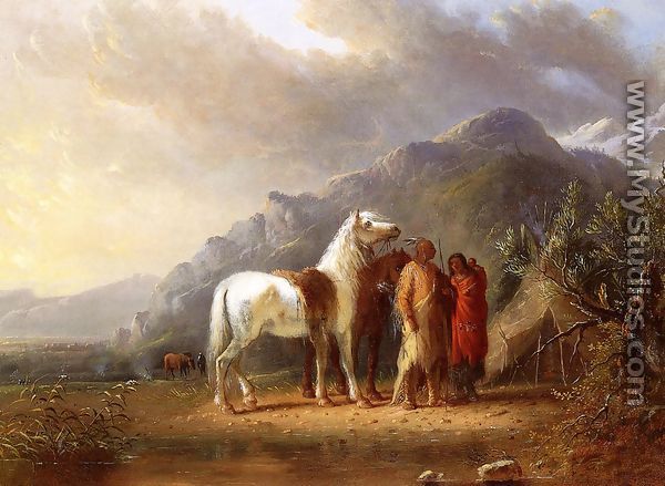 Sioux Camp - Alfred Jacob Miller