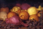 Still Life with Oranges and Raisins - Lemuel Everett  Wilmarth