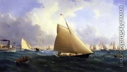 New York Yacht Club Regatta off New Bedford - William Bradford