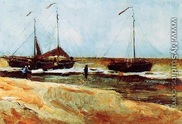 The Beach at Scheveningen in Calm Weather - Vincent Van Gogh