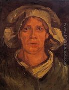 Head of a Peasant Woman With white Cap - Vincent Van Gogh