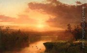 Sunset over Lake George - John Frederick Kensett