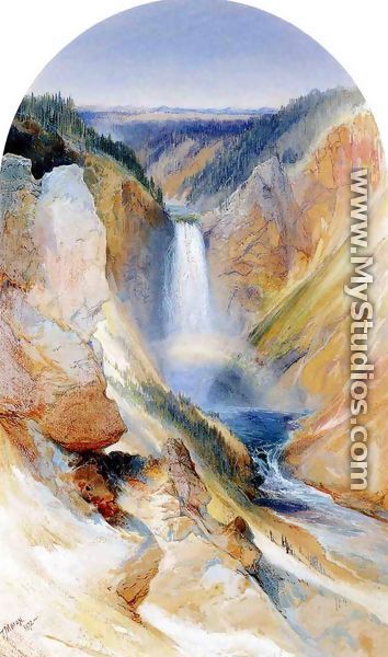 Wyoming Fall, Yellowstone River - Thomas Moran