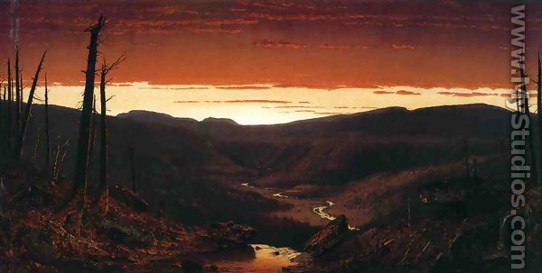 A Twilight in the Catskills - Sanford Robinson Gifford