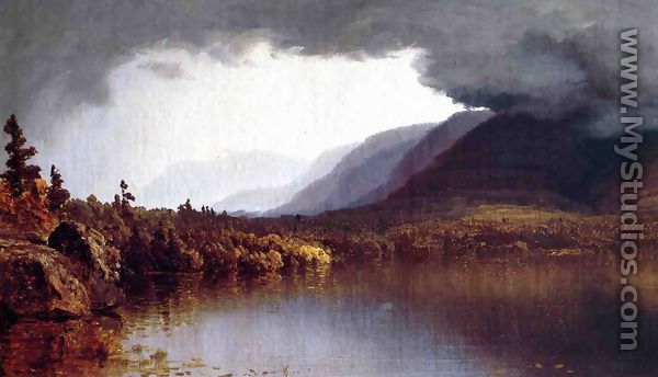 A Coming Storm on Lake George - Sanford Robinson Gifford