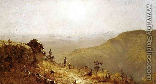 Study for "The View from South Mountain, in the Catskills" - Sanford Robinson Gifford