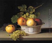 Fruit Still Life with Chinese Export Basket - James Peale