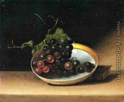 Still Life with Grapes and Dish - Raphaelle Peale