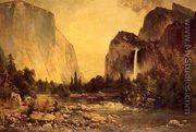 Lone Fisherman in Yosemite - Thomas Hill