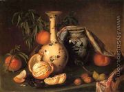 Still Life with Vase, Fruit and Nuts - Joseph Biays  Ord