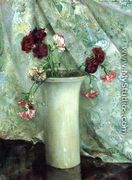 Carnations in a Satsuma Vase - Maria Oakey Dewing