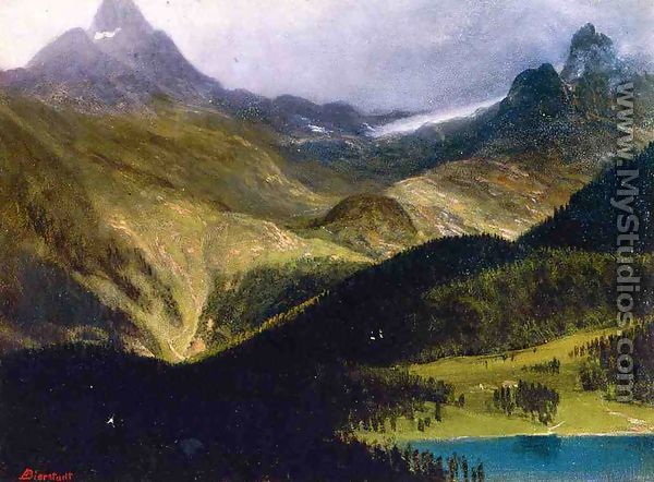 Mountain Landscape II - Albert Bierstadt